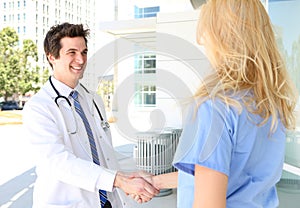 Medical Team Handshake