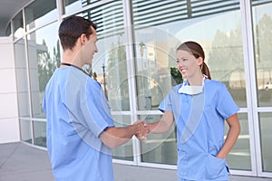 Medical Team Handshake