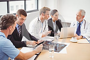 Medical team having a meeting in conference room