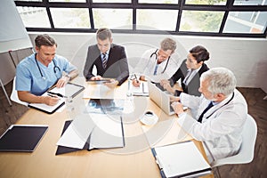 Medical team having a meeting in conference room