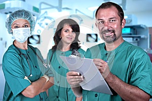 Medical team in a hospital