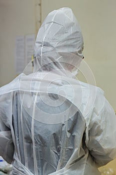 Medical team in personal protective equipment PPE to protective against Corona virus,Covid-19