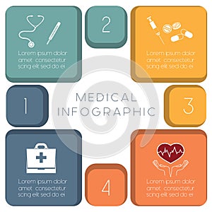 Medical template infographic