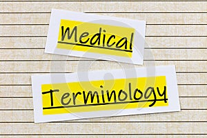 Medical terminology knowledge language insurance coding health medicine photo