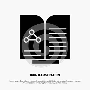Medical, Test, Report, Book solid Glyph Icon vector