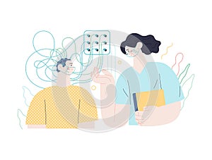 Medical tests illustration - EEG