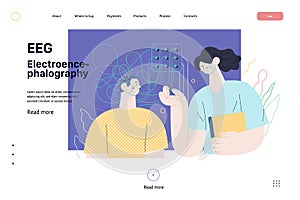 Medical tests illustration - EEG