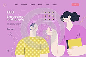 Medical tests illustration - EEG