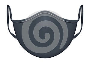 Medical textile protection mask isolated. Vector illustration.