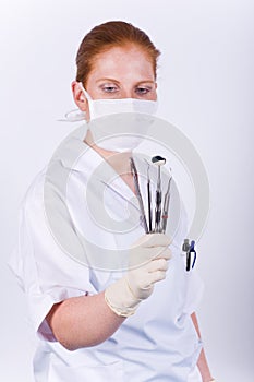 Medical tools in hand