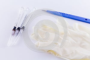 Medical tools on White Background