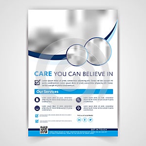 Medical travel tourism real estate flyer ,brochure, template design, poster corporate identity