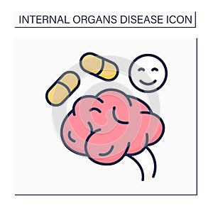 Medical treatment color icon photo