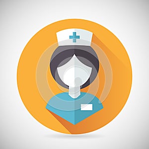 Medical Treatment Nurse Symbol Female Physician