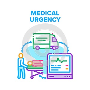 Medical Urgency Vector Concept Color Illustration