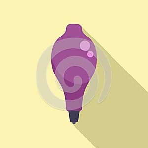 Medical uv lamp icon flat vector. Ultraviolet light