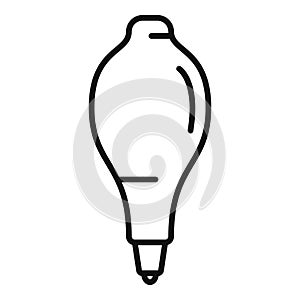 Medical uv lamp icon outline vector. Ultraviolet light
