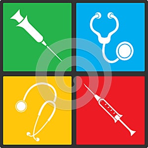 Medical vector icon set