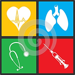 Medical vector icon set