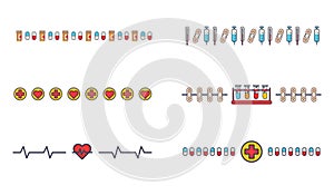 Medical vector icon set