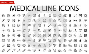 Medical Vector Icons Set.