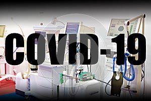 Medical ventilators. Covid-19 coronavirus