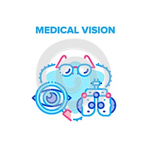 Medical Vision Vector Concept Color Illustration