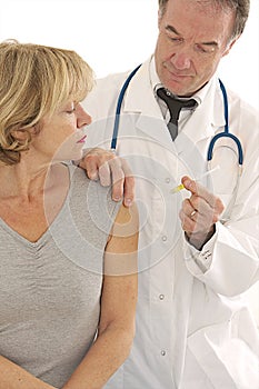 Medical visit - injection vaccination