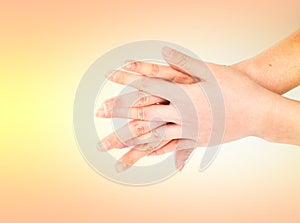 Medical wash hand gesture series