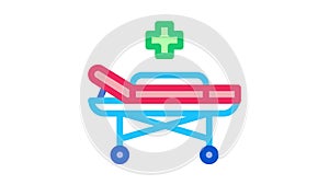 medical wheelchair Icon Animation