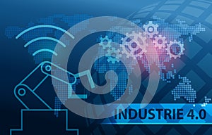 Industrie 4.0 Automation Background photo