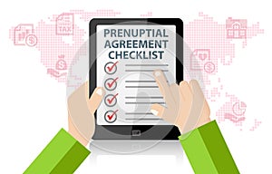 Prenuptial Agreement Checklist Infographic photo
