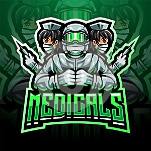 The medicals esport mascot logo