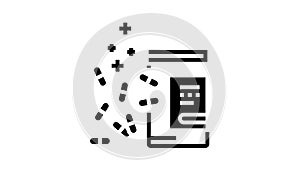 medicaments gout treatment glyph icon animation