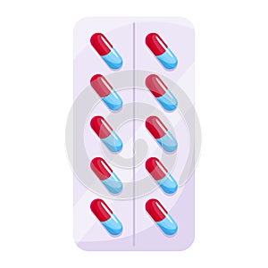 Medication concept, pharmacy drug in bottle. Medicine pill