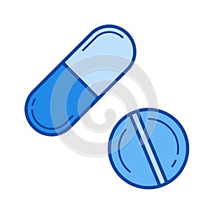 Medication line icon.