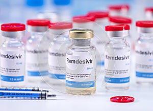 Medication prepared for people affected by Covid-19, Remdesivir is a selective antiviral prophylactic against virus that is photo