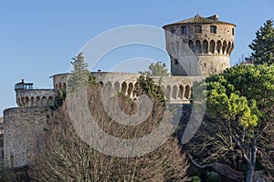 The Medici fortress of Volterra, Pisa, Tuscany, Italy