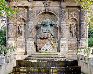 The Medici Fountain in Luxembourg Garden photo