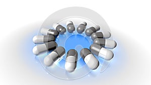 Medicinal capsules, medicamento, capsulas photo