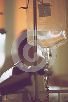 Medicinal fluid in a plastic container