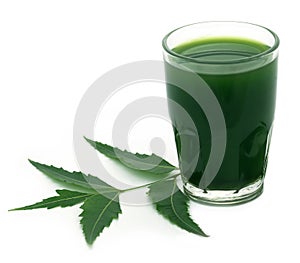 Medicinal neem leaves with extract