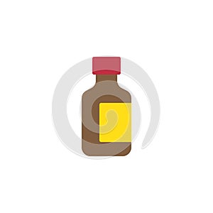Medicine bottle flat icon