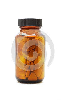 Medicine bottle with tablets