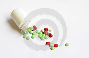 Medicine capsules and pills