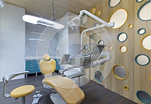 Medicine, children stomatology, dental clinic office, medical equipment