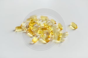 Medicine or cod liver oil capsules