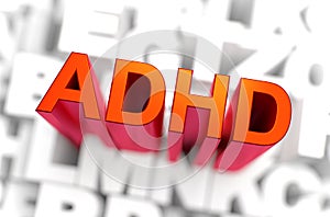 ADHD - Medicine Concept. 3D rendering photo