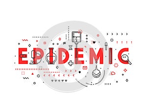 Medicine concept Epidemic