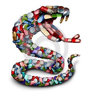 Medicine Danger Snake Symbol